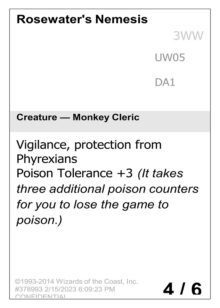 Rosewater's Nemesis [Unknown Event]
