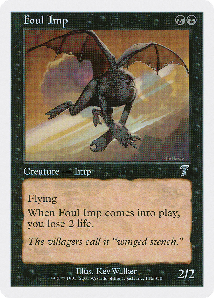 Foul Imp (7ED-136) [7th Edition] Foil
