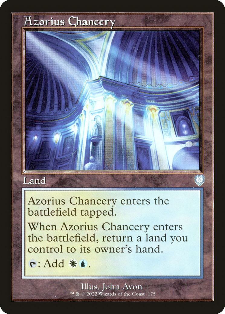 Azorius Chancery (Retro Frame) (BRC-175) [The Brothers' War Commander]