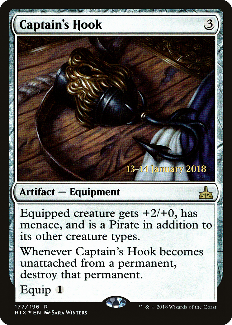 Captain's Hook (PRE-177S) [Rivals of Ixalan Promos] Foil