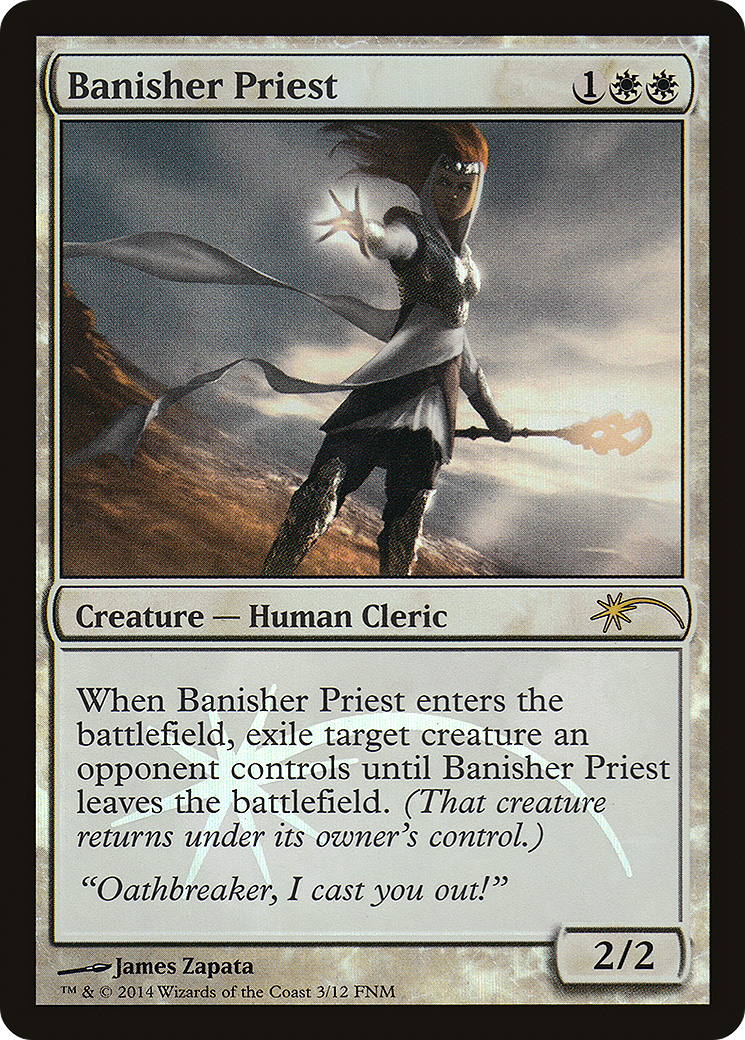Banisher Priest (FNM-003) [Friday Night Magic 2014] Foil