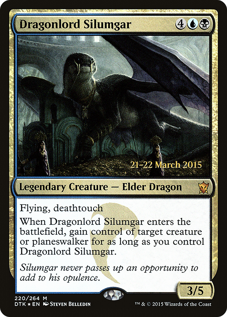 Dragonlord Silumgar (PRE-220S) [Dragons of Tarkir Promos] Foil