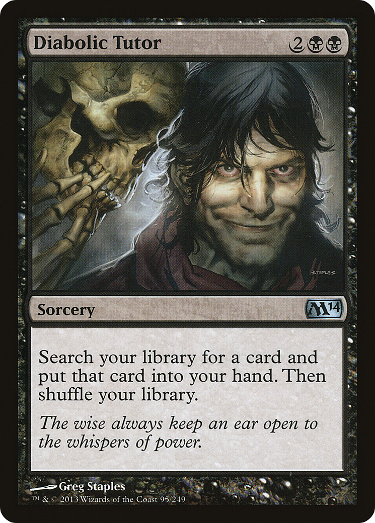 Diabolic Tutor (M14-095) [Magic 2014] Foil