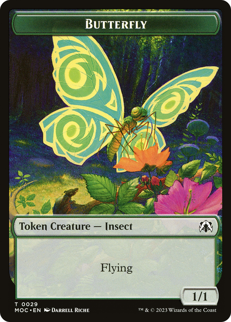 Butterfly (TMOC-029) [March of the Machine Commander Tokens]