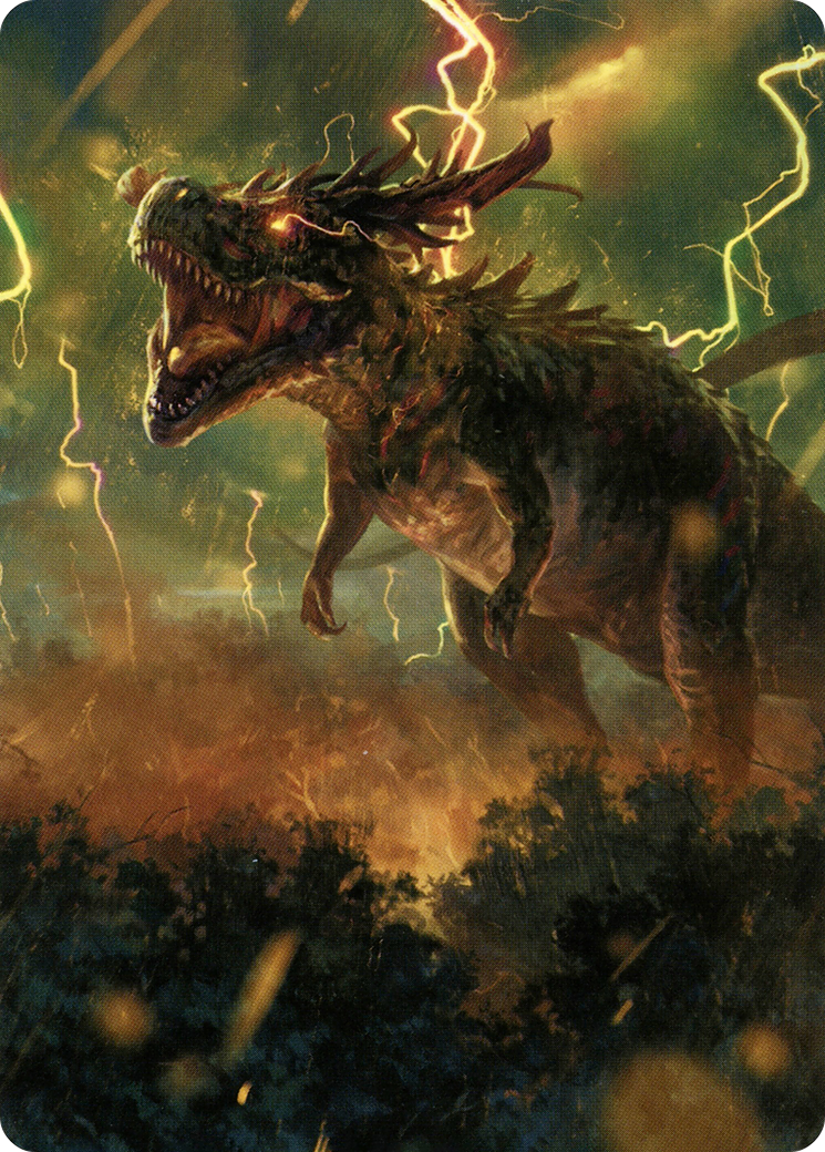 Thrasta, Tempest's Roar // Thrasta, Tempest's Roar (AMH2-042) (Borderless) [Modern Horizons 2 Art Series]
