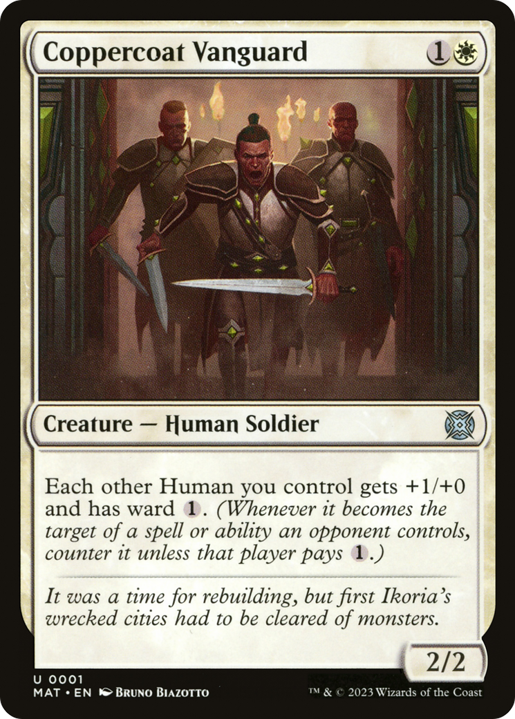 Coppercoat Vanguard (MAT-001) [March of the Machine: The Aftermath] Foil