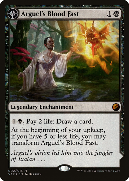 Arguel's Blood Fast (V17-002) [From the Vault: Transform] Foil