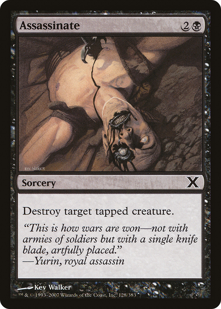 Assassinate (10E-128) [Tenth Edition] Foil