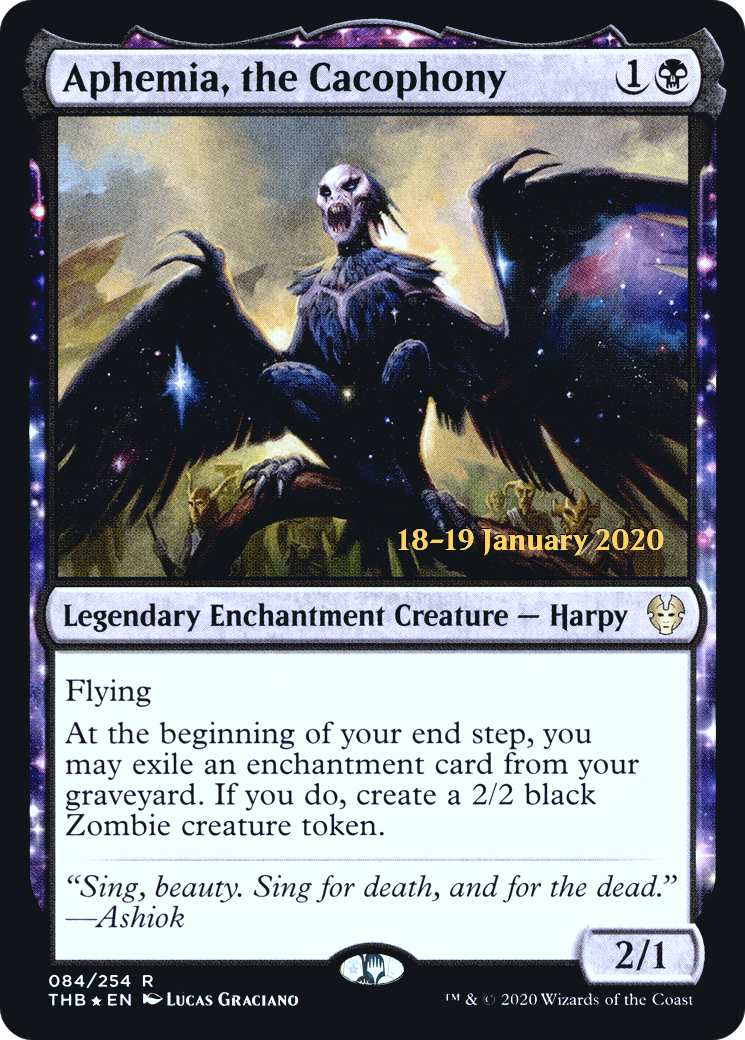 Aphemia, the Cacophony (PRE-84S) [Theros Beyond Death Promos] Foil