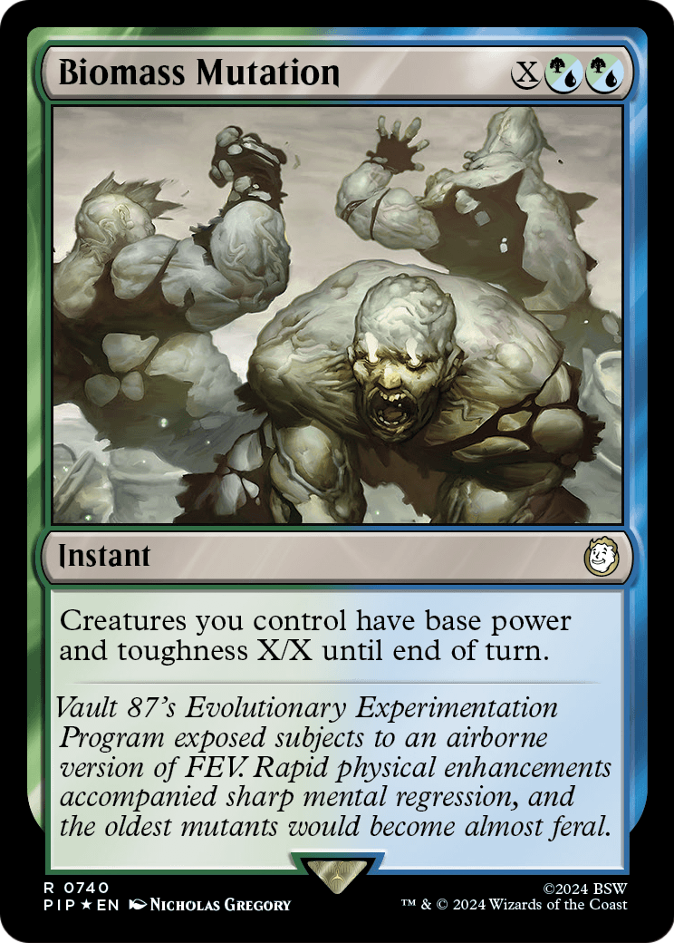 Biomass Mutation (Surge Foil) (PIP-740) [Fallout] Foil