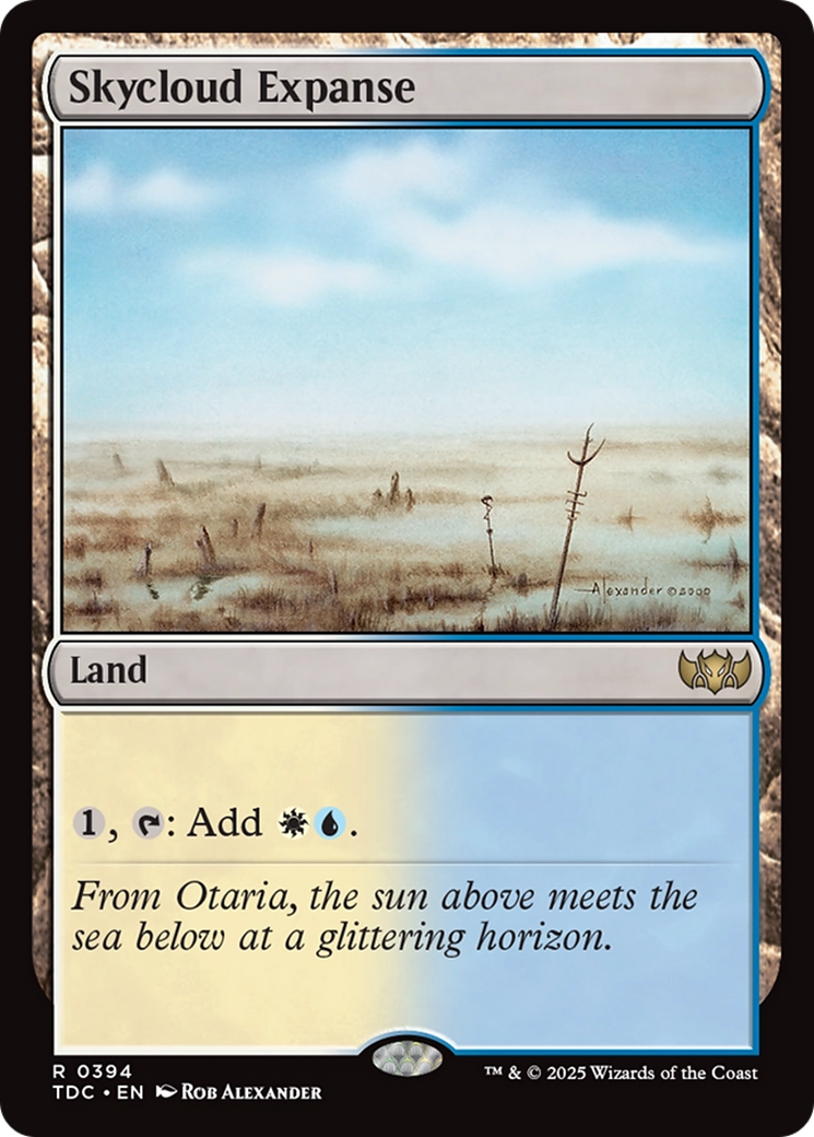 Skycloud Expanse (TDC-394) [Commander: Tarkir: Dragonstorm]