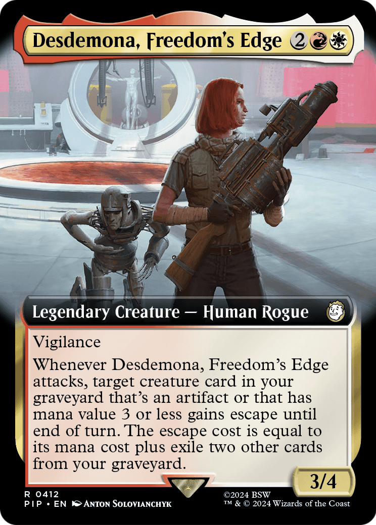 Desdemona, Freedom's Edge (Extended Art) (PIP-412) [Fallout] Foil