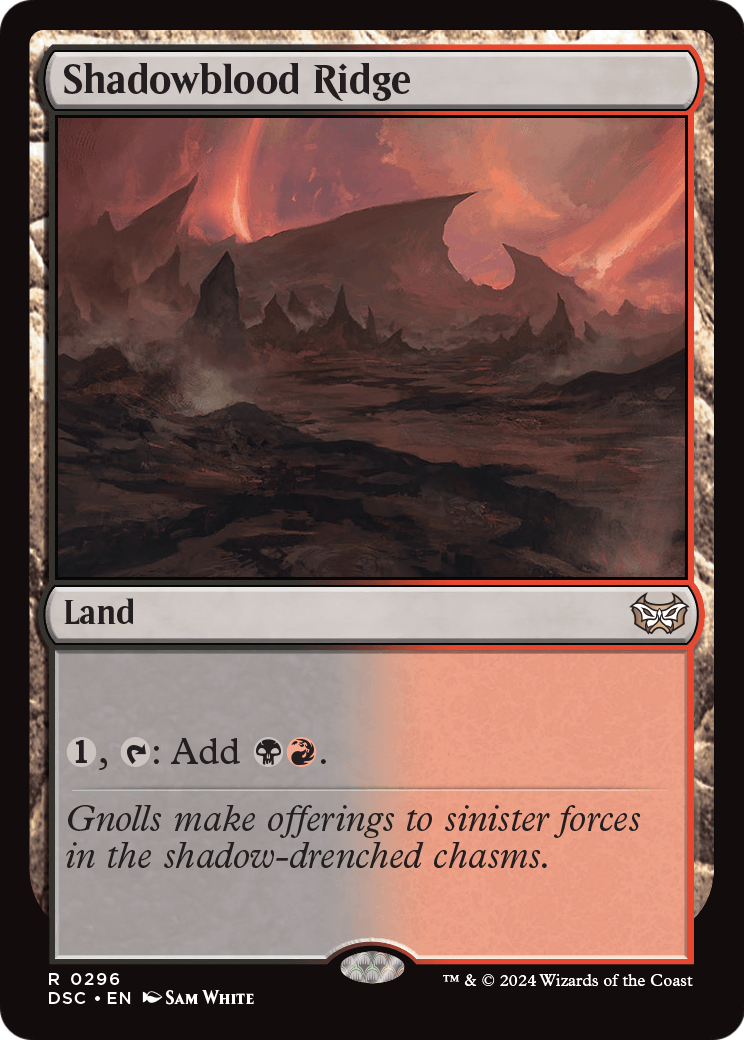 Shadowblood Ridge (DSC-296) [Duskmourn: House of Horror Commander]