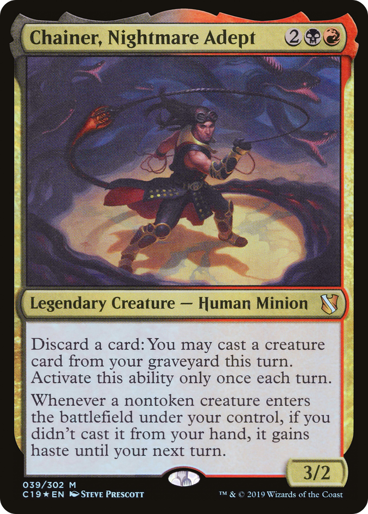 Chainer, Nightmare Adept (C19-039) [Commander 2019] Foil