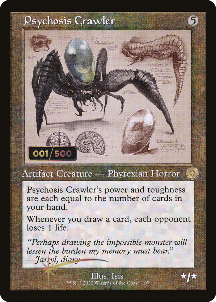 Psychosis Crawler (Schematic) (Serial Numbered) (BRR-107) [The Brothers' War Retro Artifacts] Foil