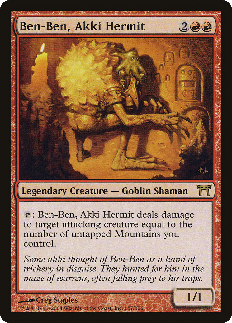 Ben-Ben, Akki Hermit (CHK-157) [Champions of Kamigawa] Foil