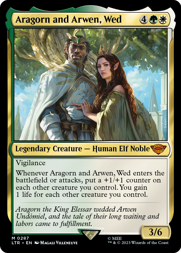 Aragorn and Arwen, Wed (LTR-287) [The Lord of the Rings: Tales of Middle-earth] Foil