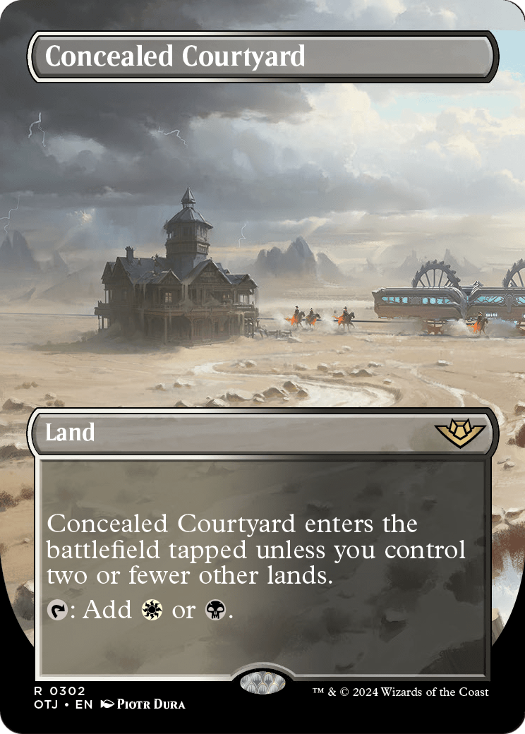 Concealed Courtyard (Borderless) (OTJ-302) [Outlaws of Thunder Junction]