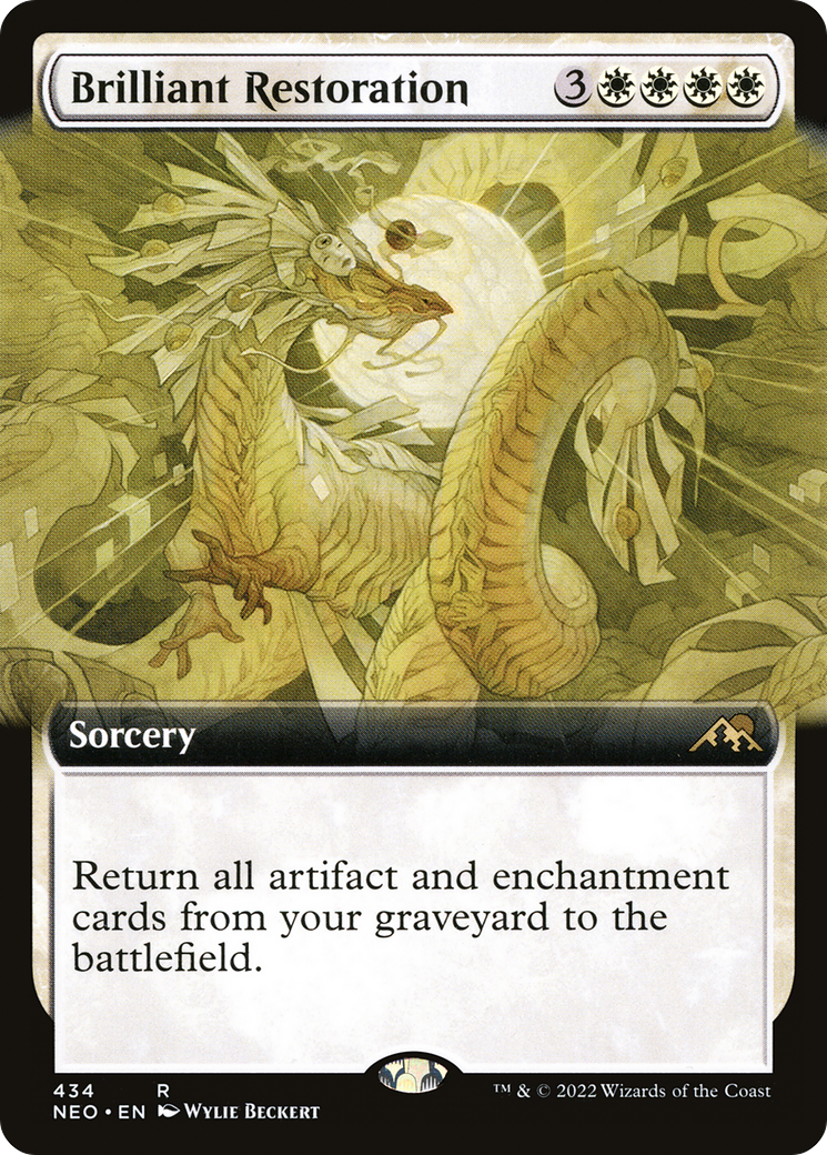 Brilliant Restoration (Extended Art) (NEO-434) [Kamigawa: Neon Dynasty] Foil