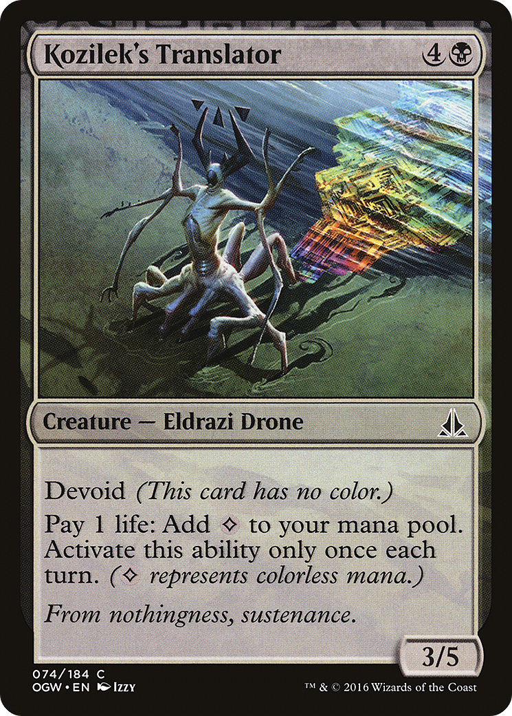 Kozilek's Translator (OGW-074) [Oath of the Gatewatch] Foil