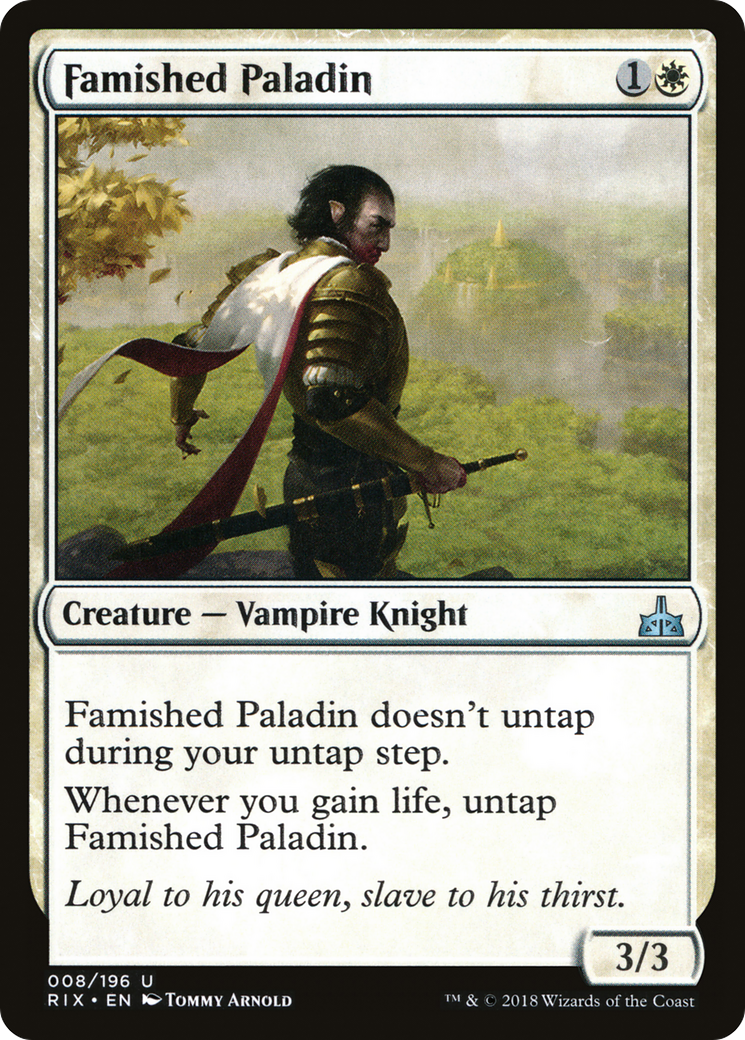 Famished Paladin (RIX-008) [Rivals of Ixalan]