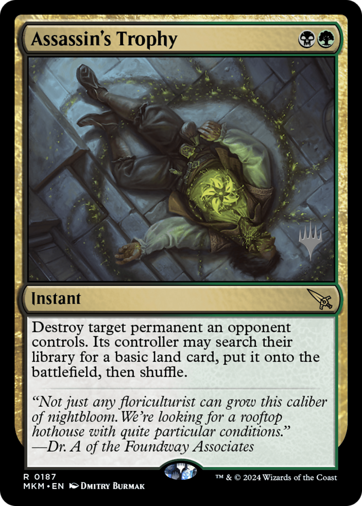 Assassin's Trophy (PPMKM-187) [Promo Pack: Murders at Karlov Manor Promos]