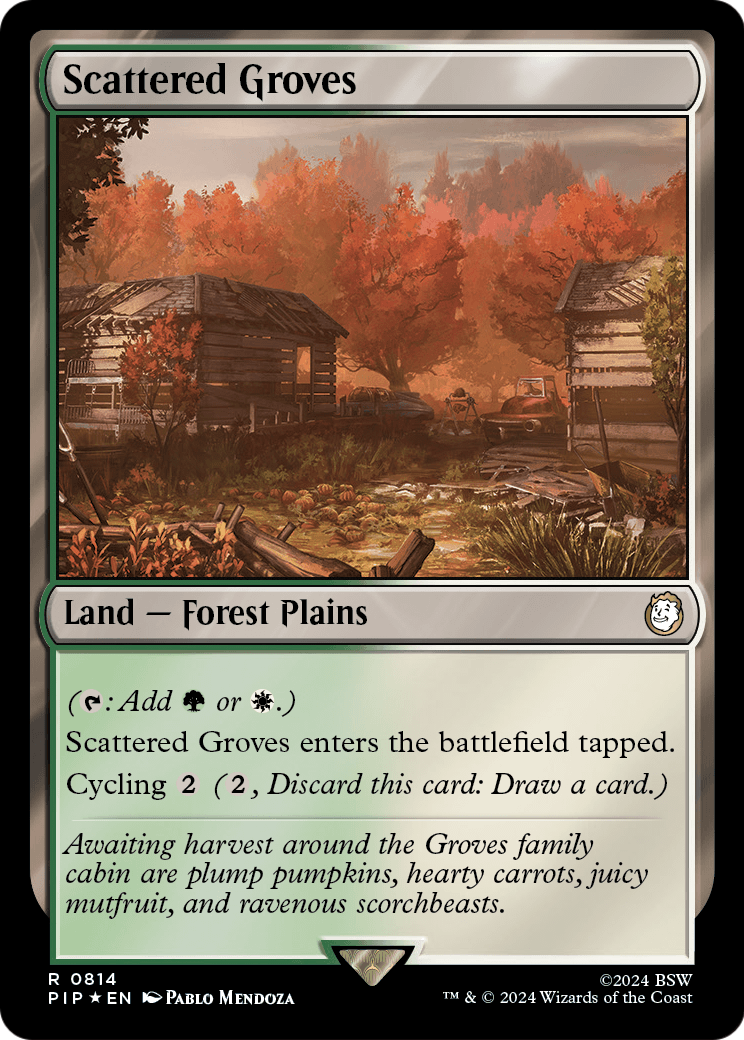Scattered Groves (Surge Foil) (PIP-814) [Fallout] Foil