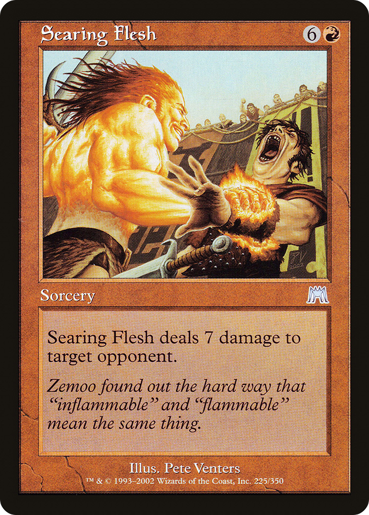 Searing Flesh (ONS-225) [Onslaught] Foil