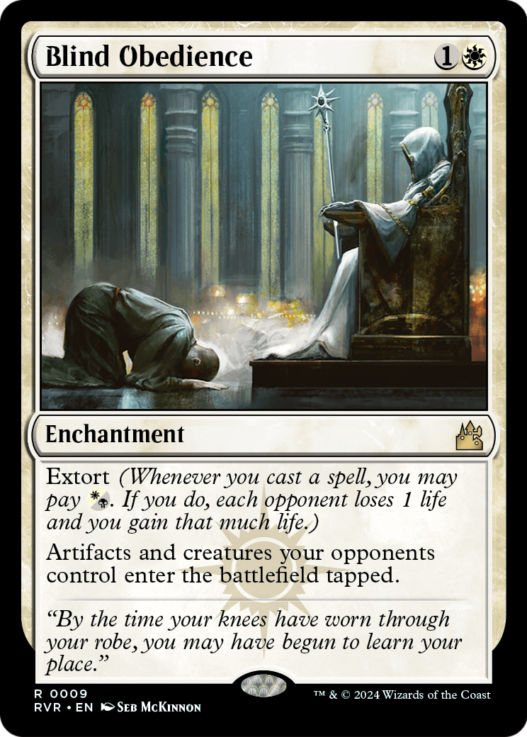 Blind Obedience (RVR-009) [Ravnica Remastered] Foil
