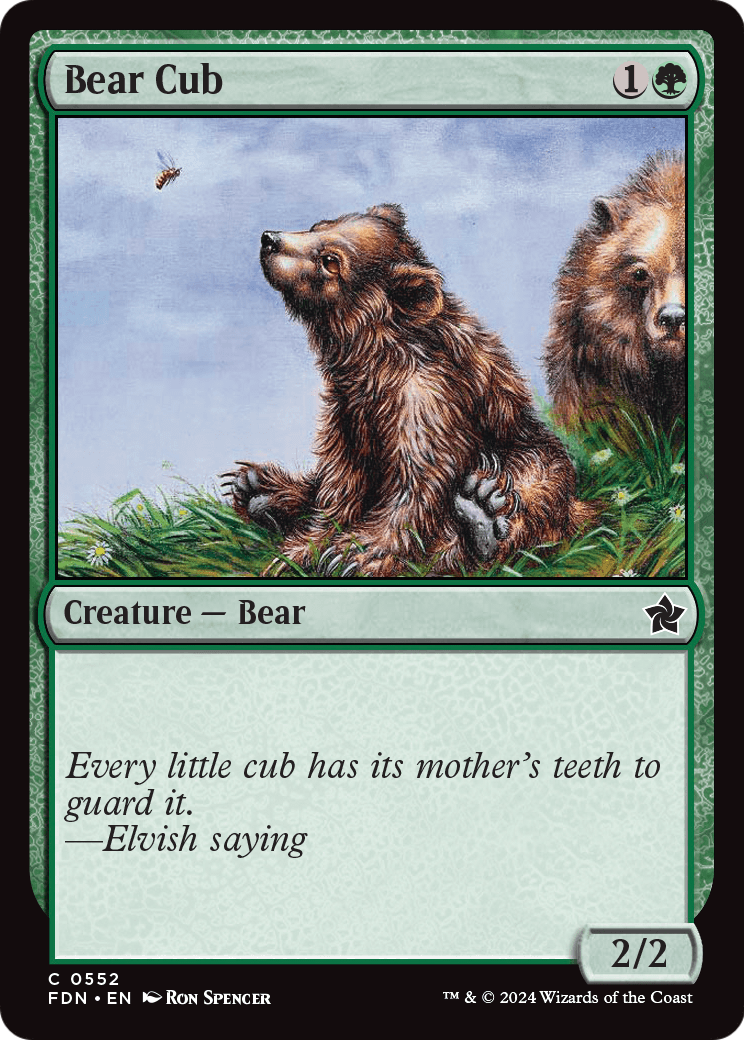 Bear Cub (FDN-552) [Foundations]