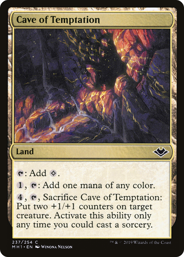 Cave of Temptation (MH1-237) [Modern Horizons] Foil