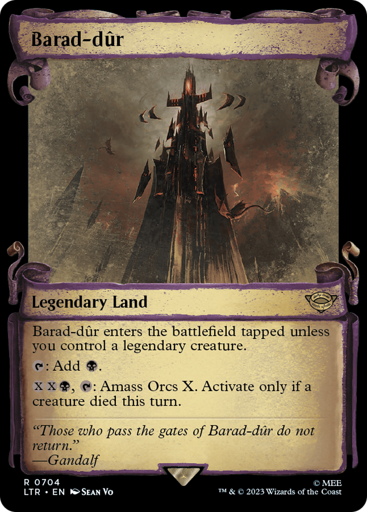 Barad-dur (Showcase Scrolls) (LTR-704) [The Lord of the Rings: Tales of Middle-earth] Foil