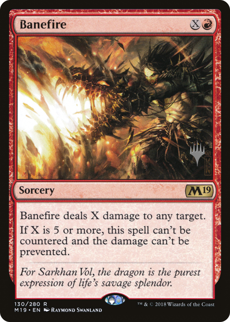 Banefire (PPM20-130P) [Promo Pack: Core Set 2019 Promos]