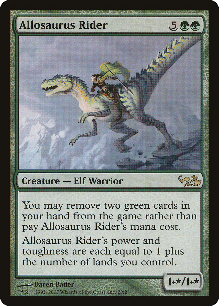 Allosaurus Rider (EVG-002) [Duel Decks: Elves vs. Goblins]