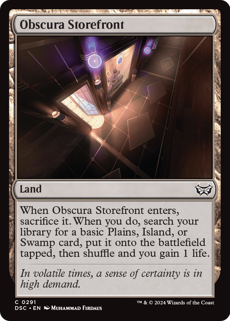 Obscura Storefront (DSC-291) [Duskmourn: House of Horror Commander]
