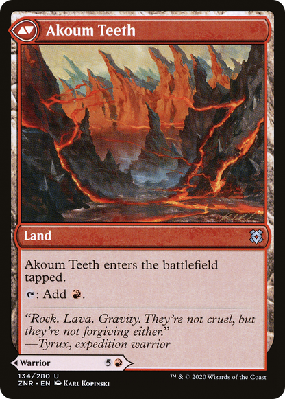 Akoum Warrior (ZNR-134) [Zendikar Rising] Foil