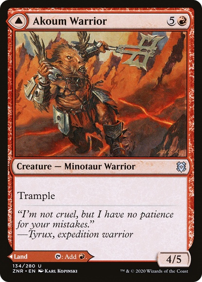 Akoum Warrior (ZNR-134) [Zendikar Rising]