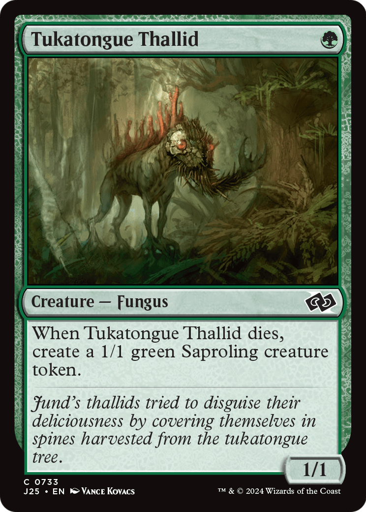 Tukatongue Thallid (J25-733) [Foundations Jumpstart]