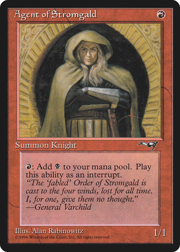 Agent of Stromgald (ALL-095) [Alliances]