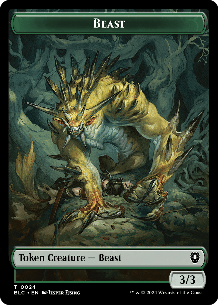 Beast (TBLC-024) [Bloomburrow Commander Tokens] Foil