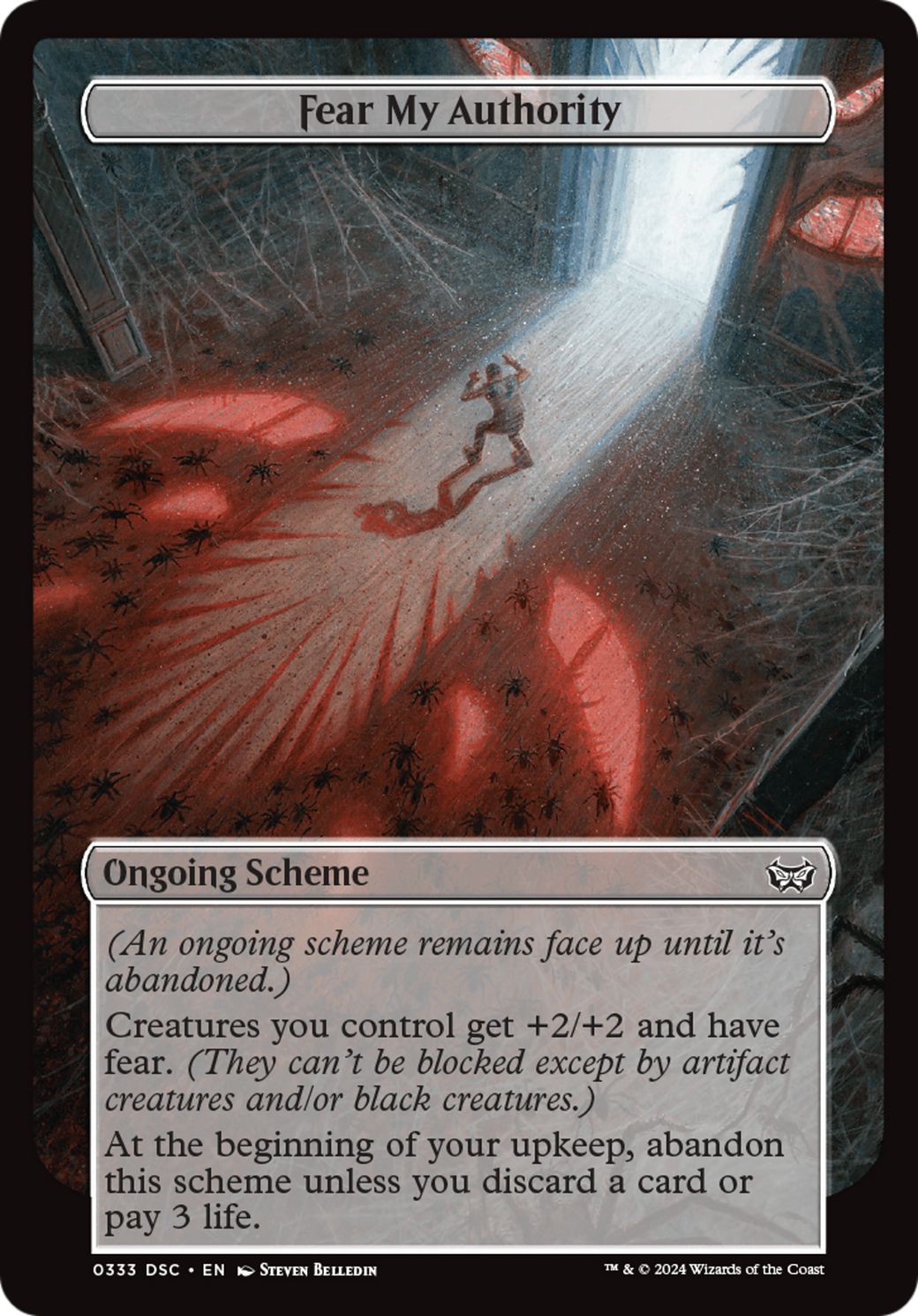 Fear My Authority (Full Art) (A:DSC-333) [Duskmourn: House of Horror Commander]