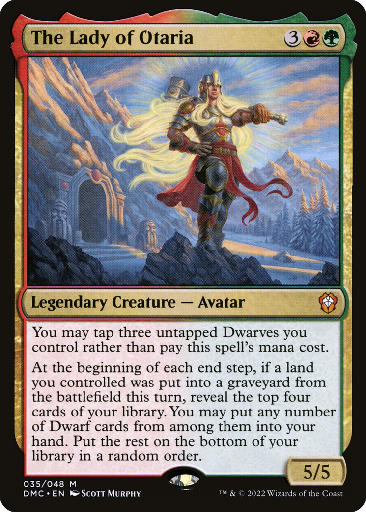 The Lady of Otaria (DMC-035) [Dominaria United Commander] Foil