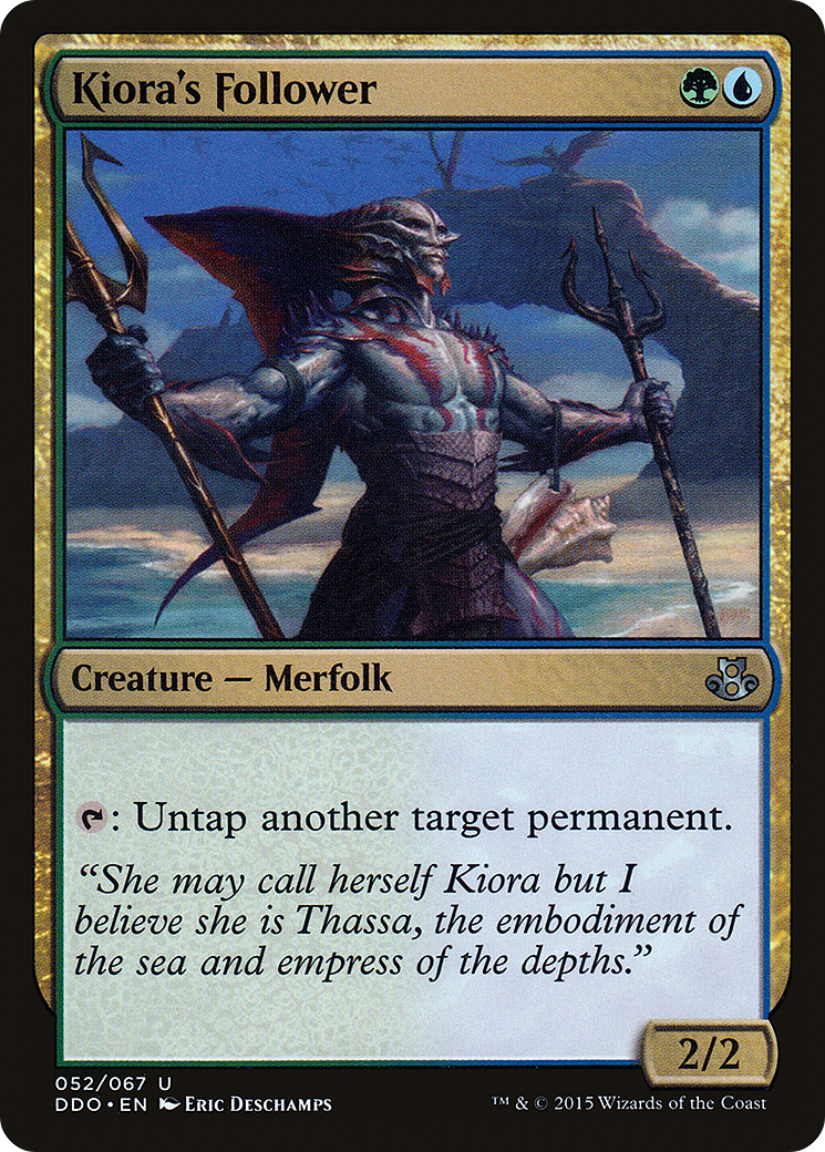 Kiora's Follower (DDO-052) [Duel Decks: Elspeth vs. Kiora]