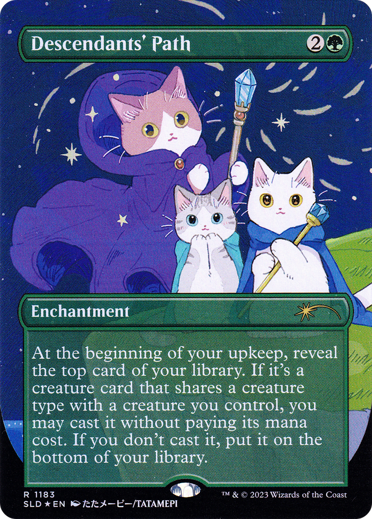 Descendants' Path (SLD-1183) (Borderless) [Secret Lair Drop] Foil