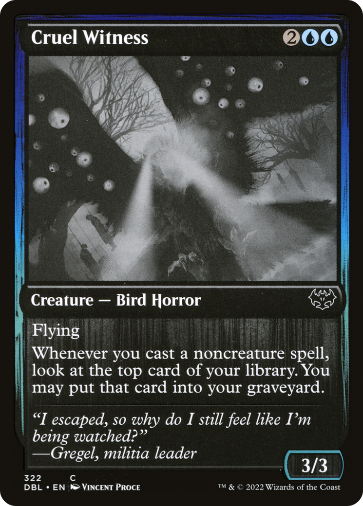 Cruel Witness (DBL-322) [Innistrad: Double Feature]