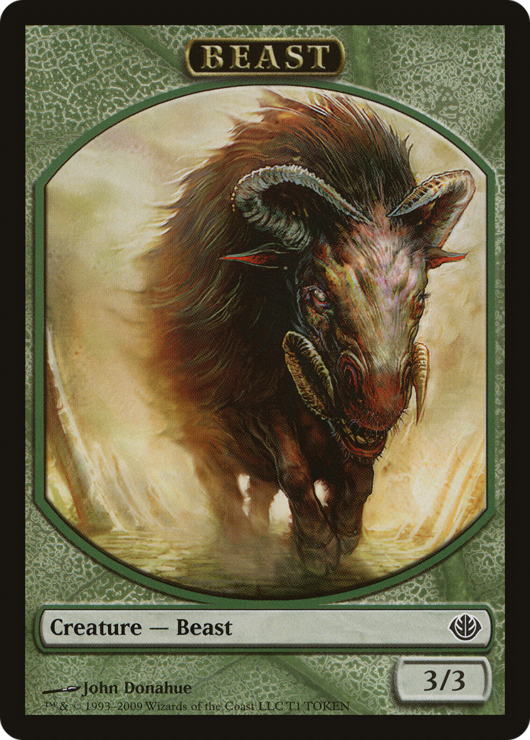 Beast Token (3/3) (DDD-0T1) [Duel Decks: Garruk vs. Liliana Tokens]