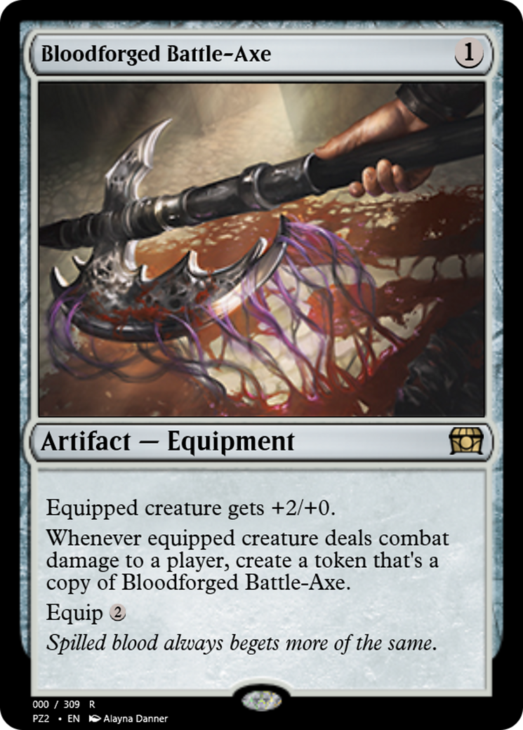 Bloodforged Battle-Axe (PZ2-65713) [Treasure Chest] Foil