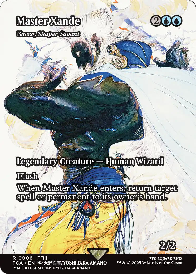 Master Xande - Venser, Shaper Savant (Showcase) (FCA-006) (Borderless) [FINAL FANTASY: Through the Ages] Foil