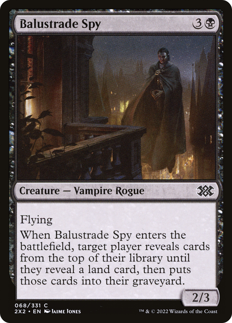 Balustrade Spy (2X2-068) [Double Masters 2022] Foil