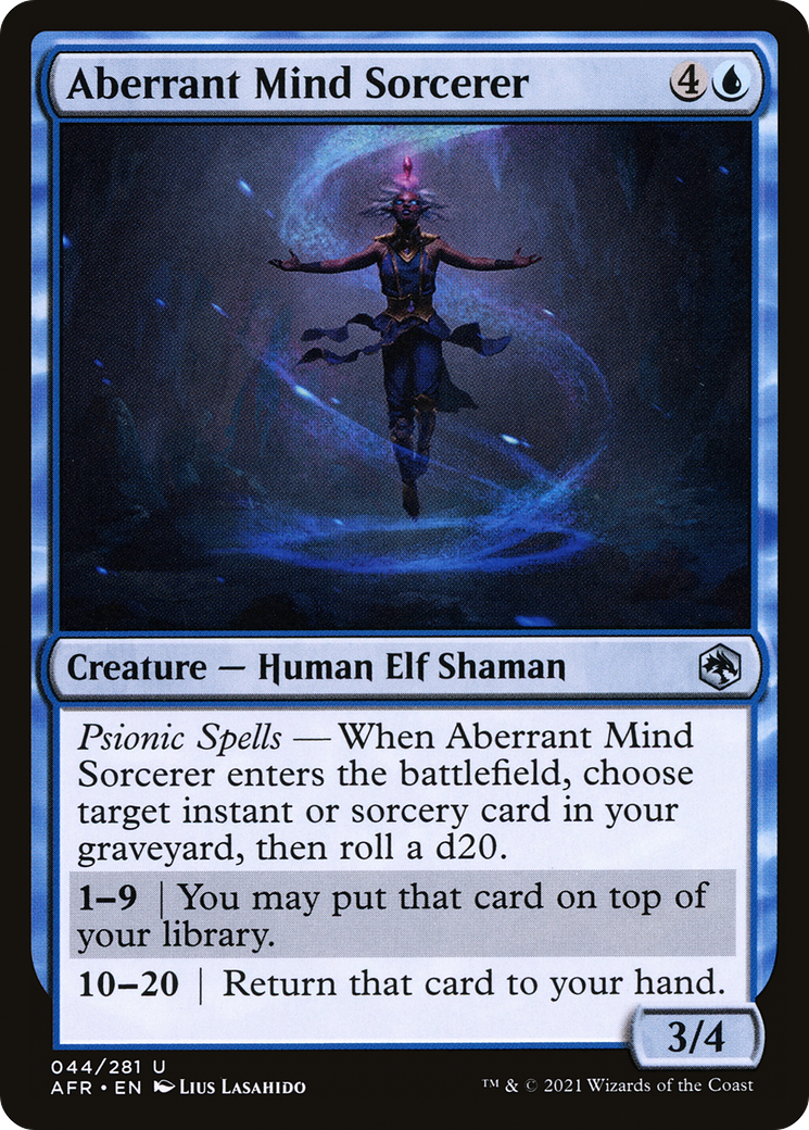 Aberrant Mind Sorcerer (AFR-044) [Adventures in the Forgotten Realms] Foil